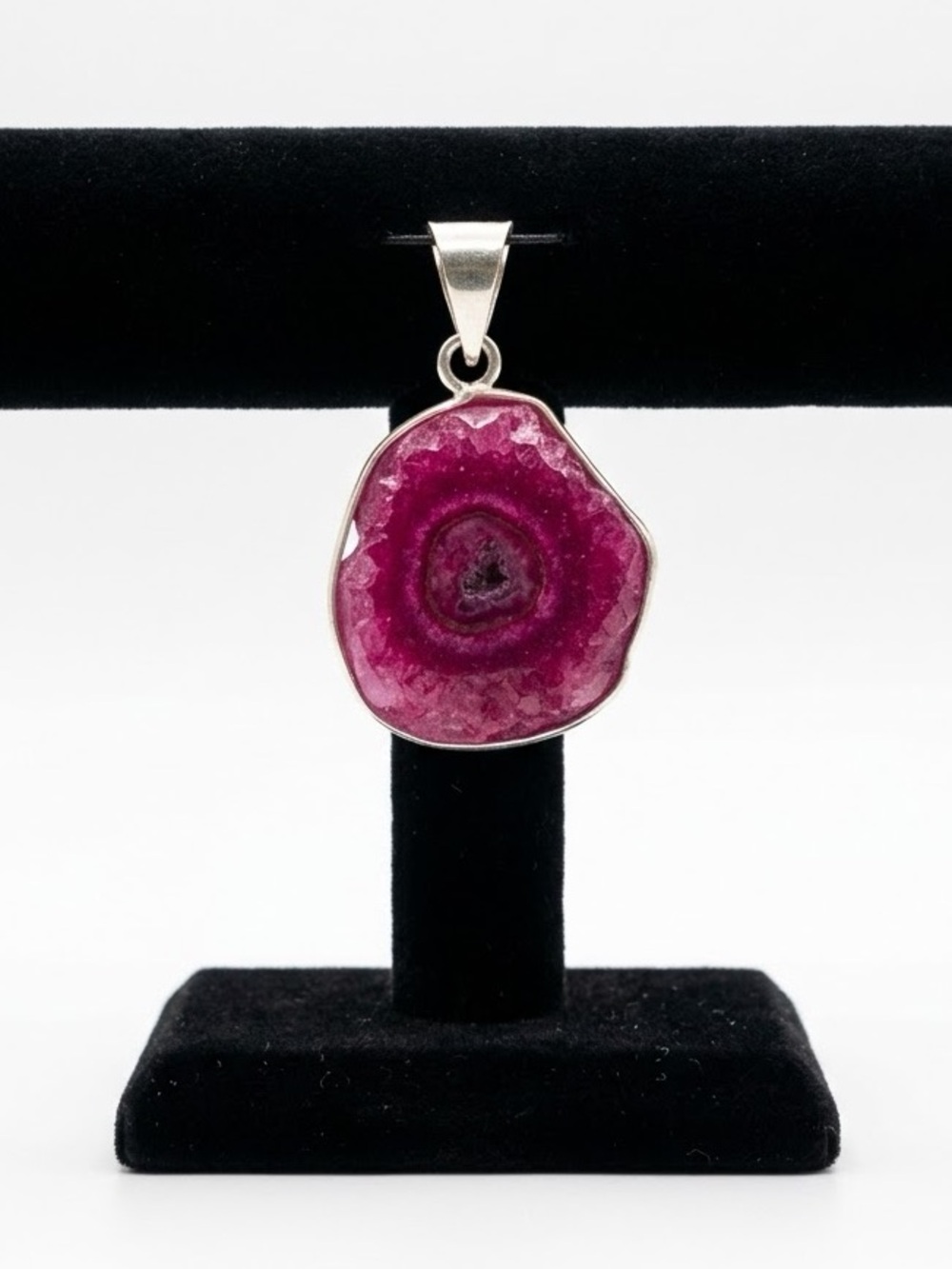 New Artisan Hot Pink Solar Quartz 925 Sterling Silver 2.36” OOAK